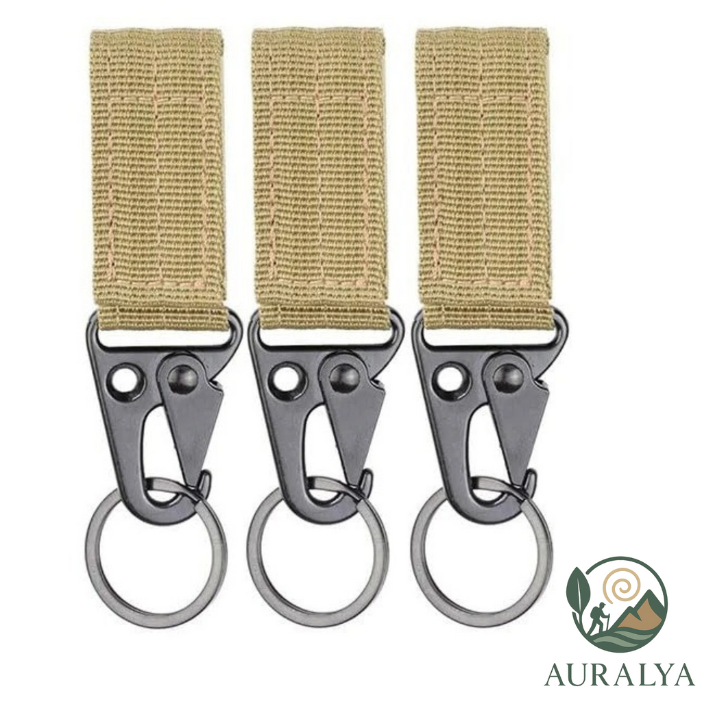 Mousquetons Tactiques en Nylon - lot de 3