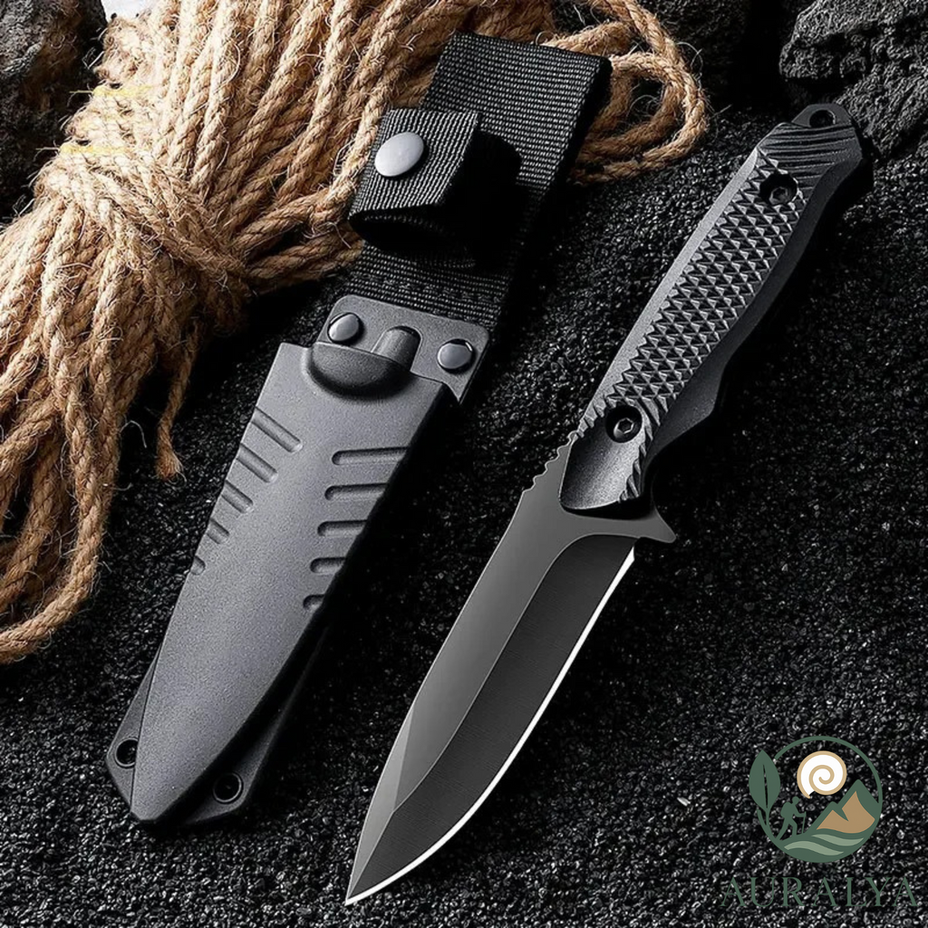 Couteau de Survie en Acier Inoxydable