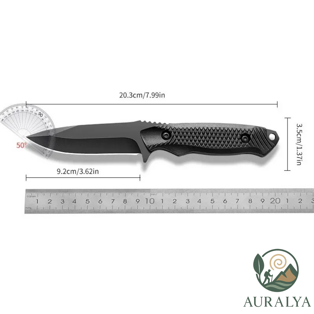 Couteau de Survie en Acier Inoxydable