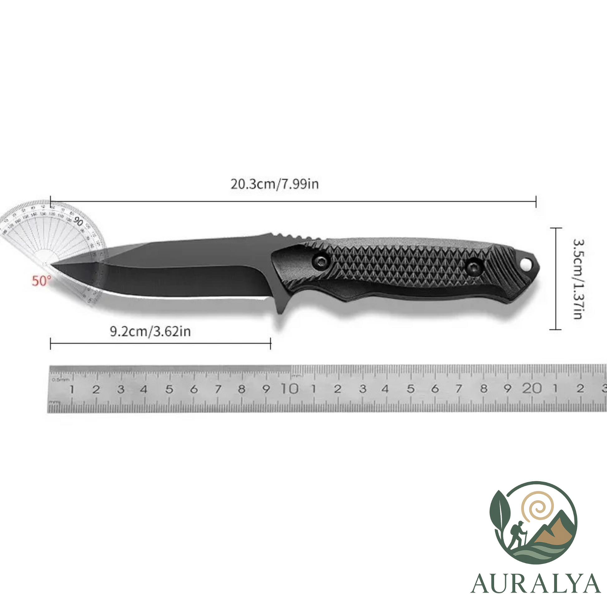 Couteau de Survie en Acier Inoxydable