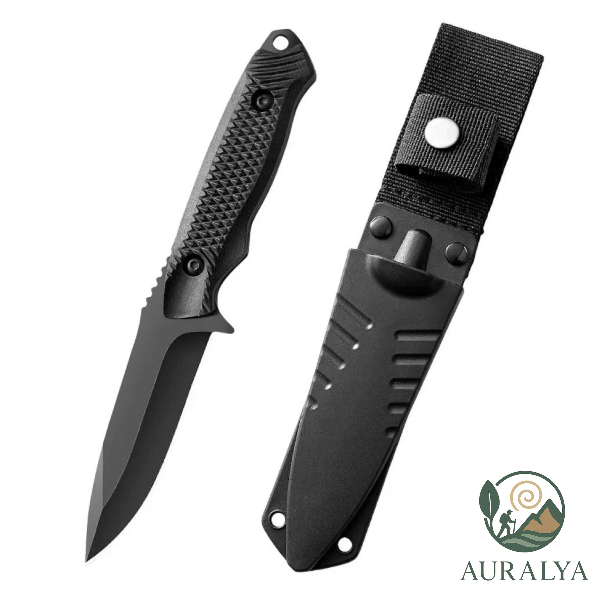 Couteau de Survie en Acier Inoxydable