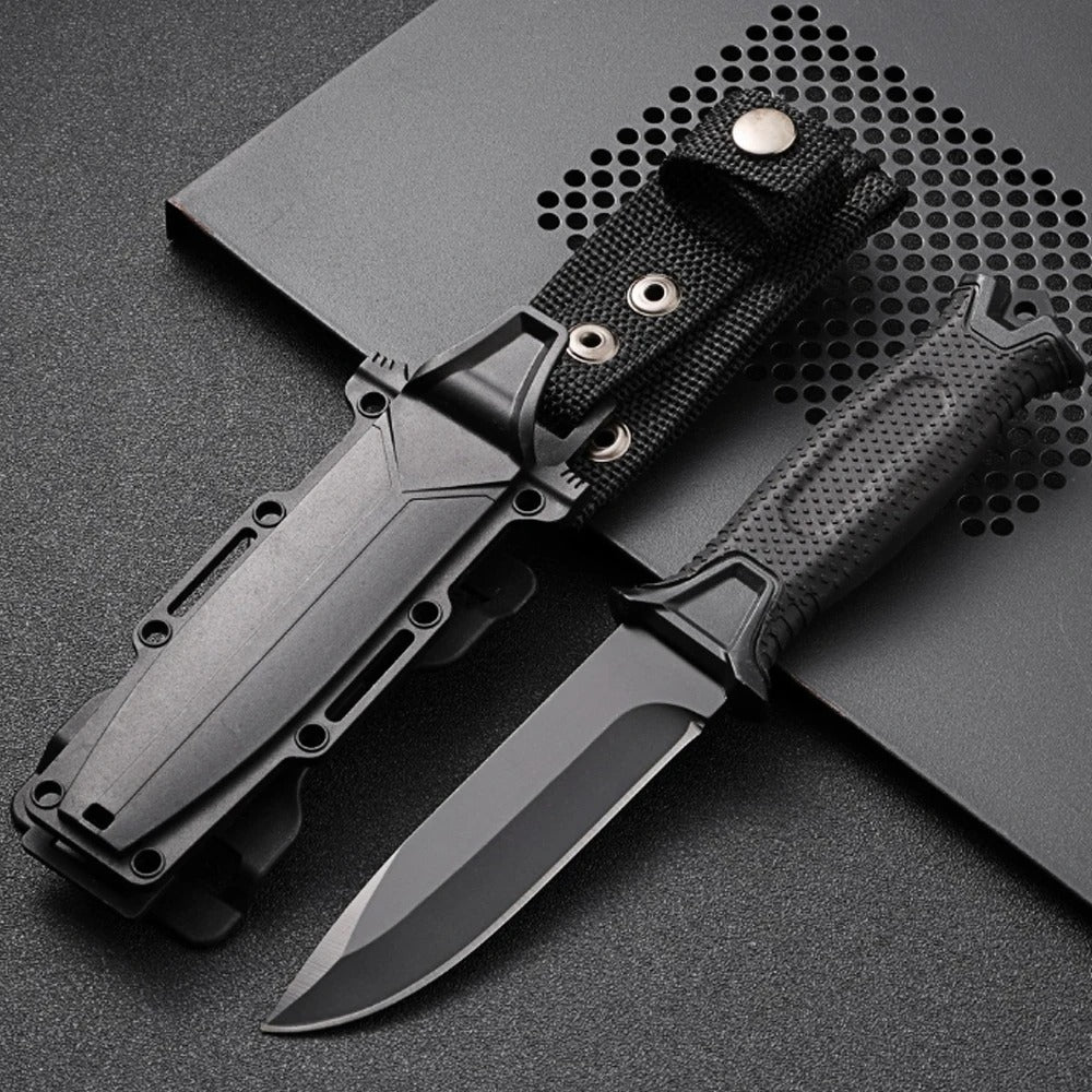 Couteau de Survie – Lame D2 + Étui