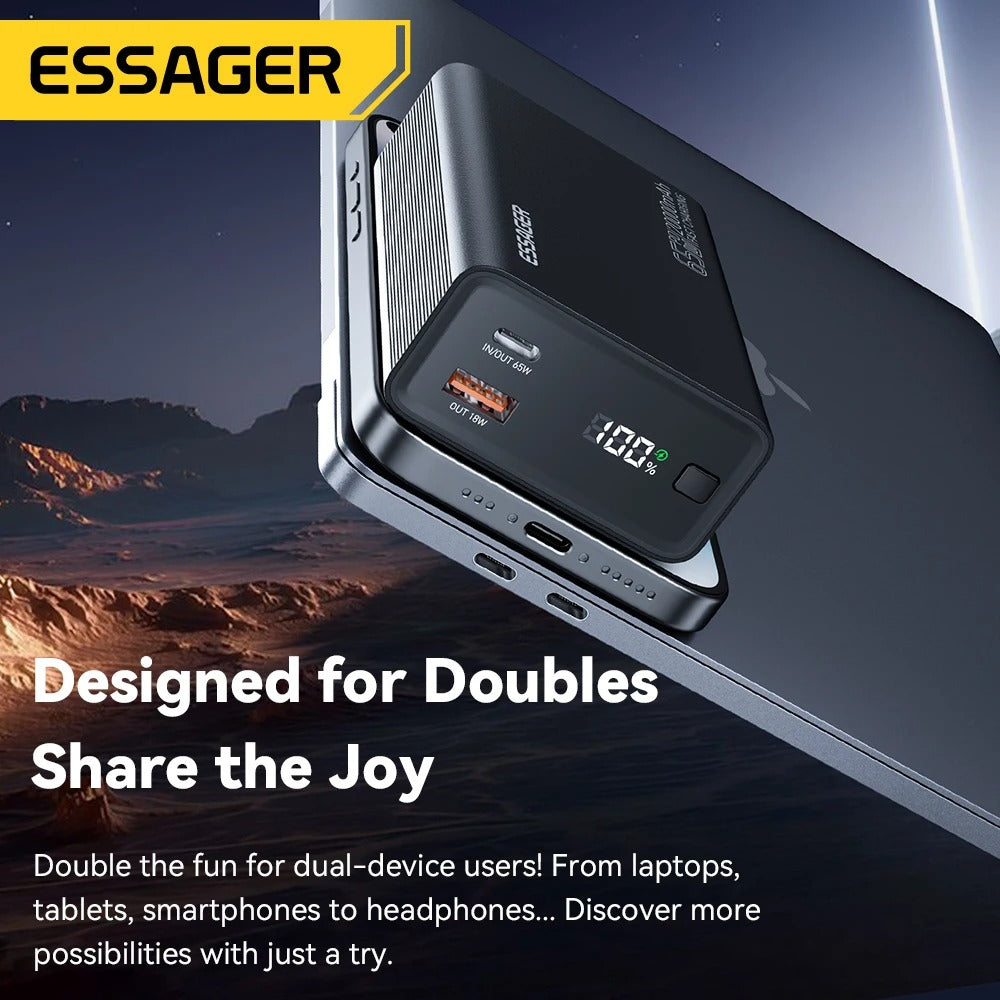 Batterie externe 20 000mAh – 65W charge rapide
