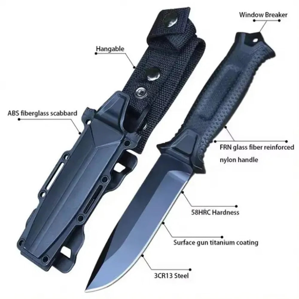 Couteau de Survie – Lame D2 + Étui